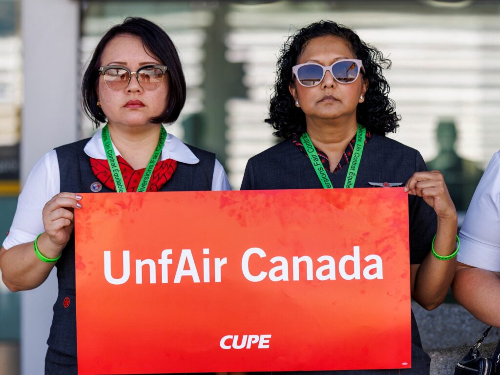 Air Canada plans to cancel 500 flights by Friday as cabin crew strike looms | Labour Rights News