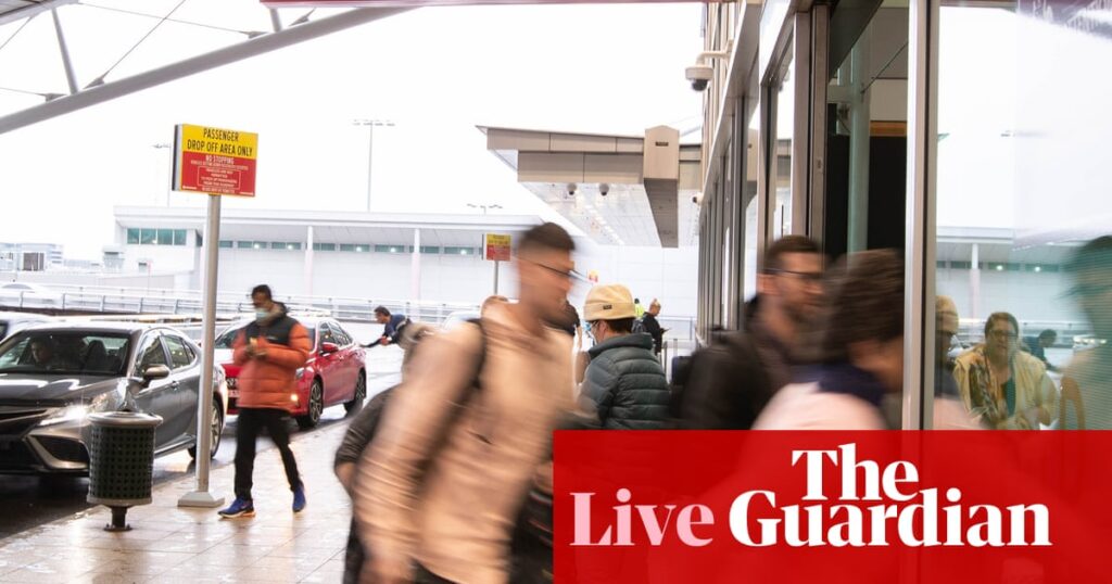 Australia news live: arrest after firearm discharged at Sydney airport; Commonwealth Bank profit rises to $10.2bn | Australia news