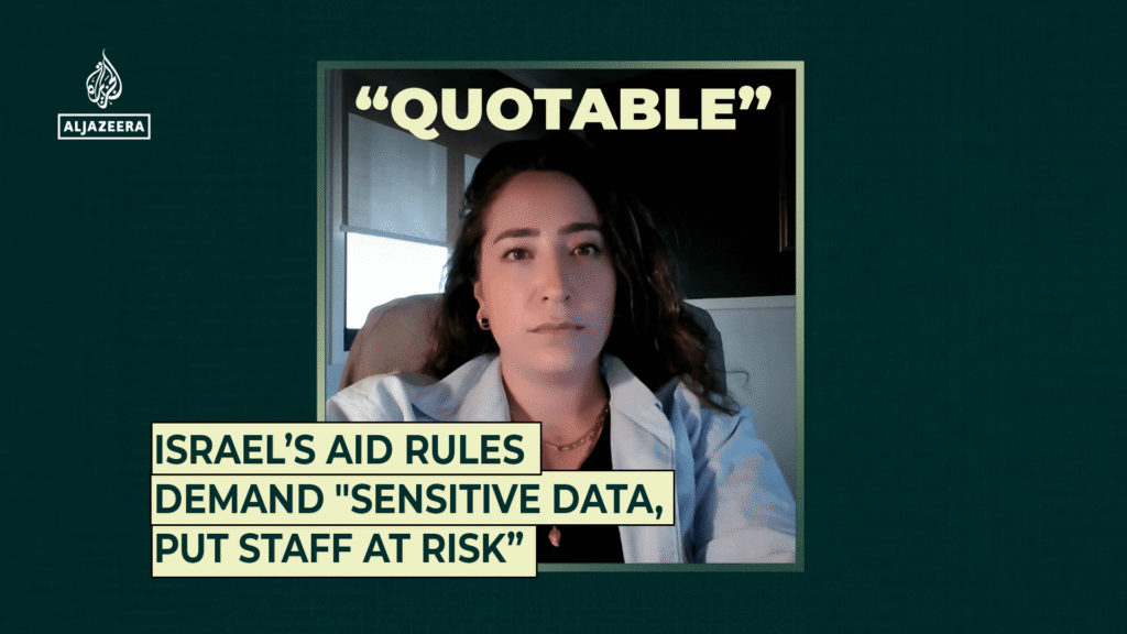 Israel’s aid rules demand “sensitive data, put staff at risk” | Al Jazeera
