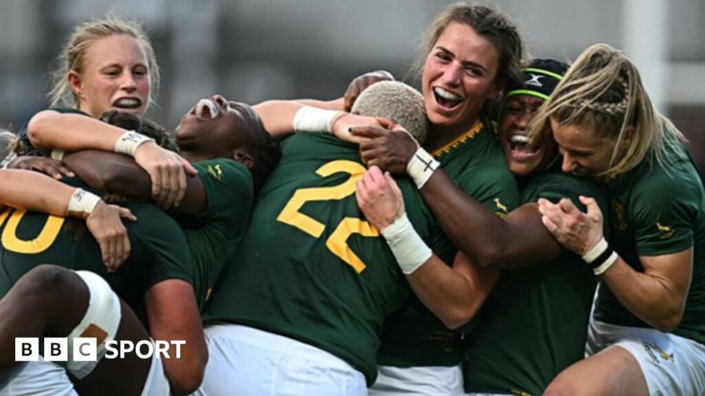 South Africa players celebrate