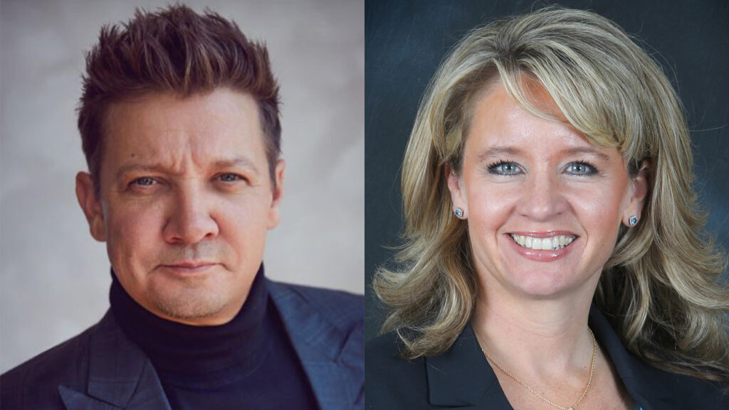 Jeremy Renner and Kym Renner