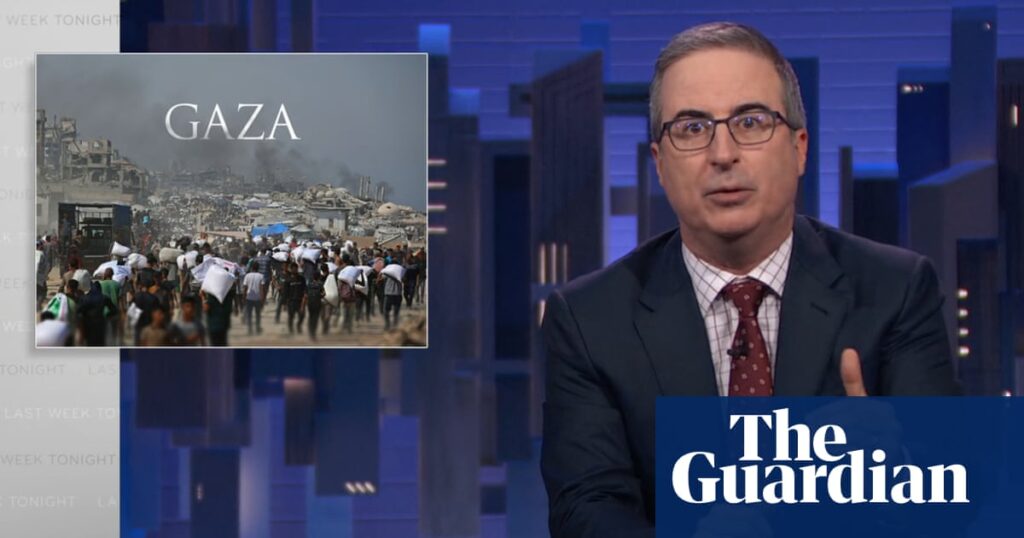 John Oliver: ‘Gaza is being starved by Israel’ | John Oliver