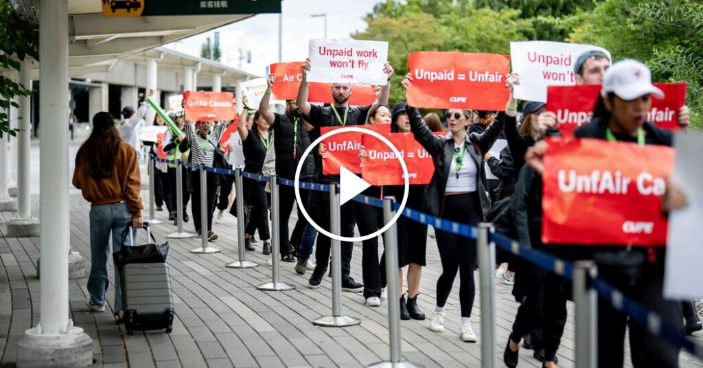 Passengers Stranded as Air Canada Flight Attendants’ Strike Continues