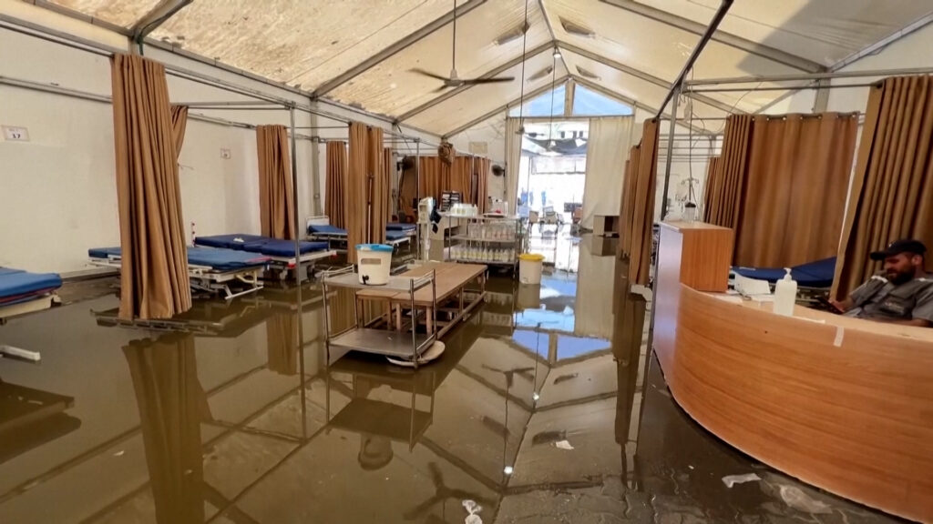 Sewage floods Gaza’s Nasser Hospital after Israeli strike | Newsfeed