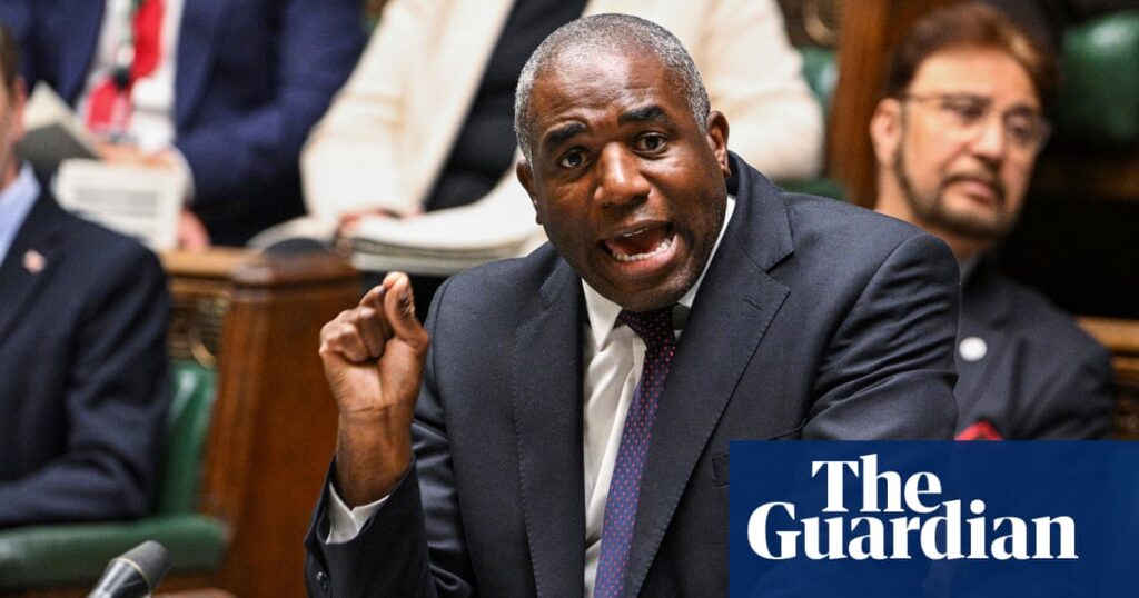 UK still intends to recognise a Palestinian state, David Lammy to tell MPs | Palestinian territories