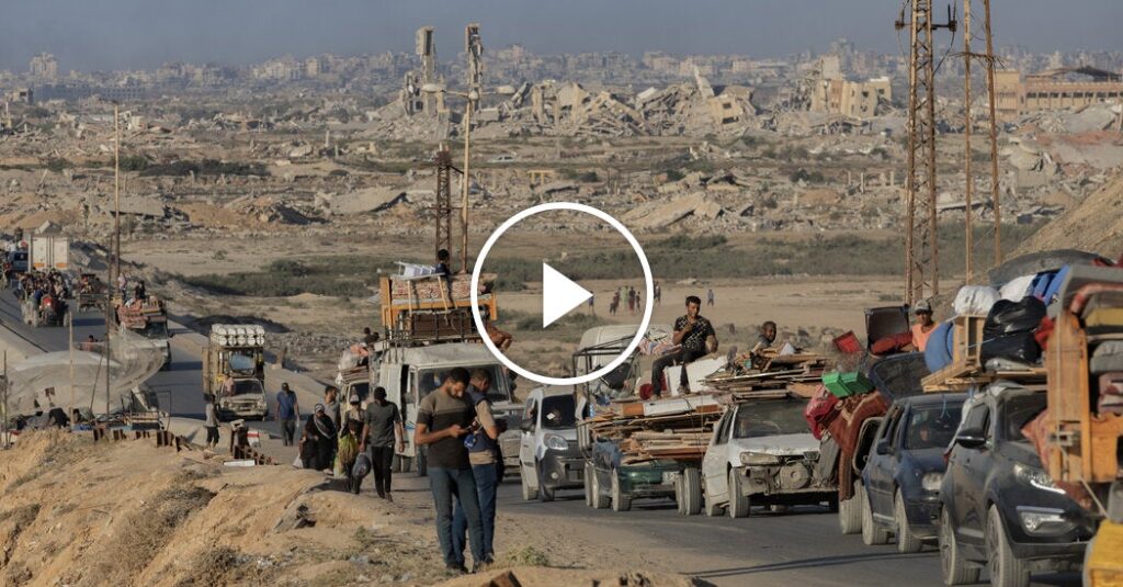 A Palestinian Lives Near a Landfill After Fleeing Gaza City