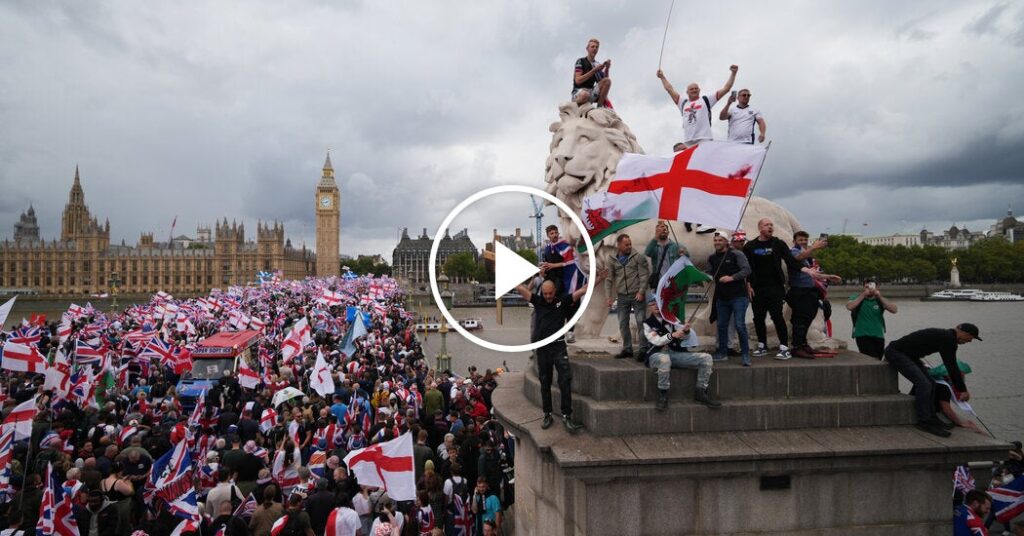 Anti-Immigration Activists Face Off With Counterprotesters in London