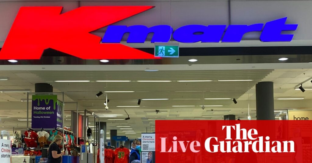 Australia news live: Kmart breached customer privacy by capturing all shoppers’ faces, commissioner finds | Australia news