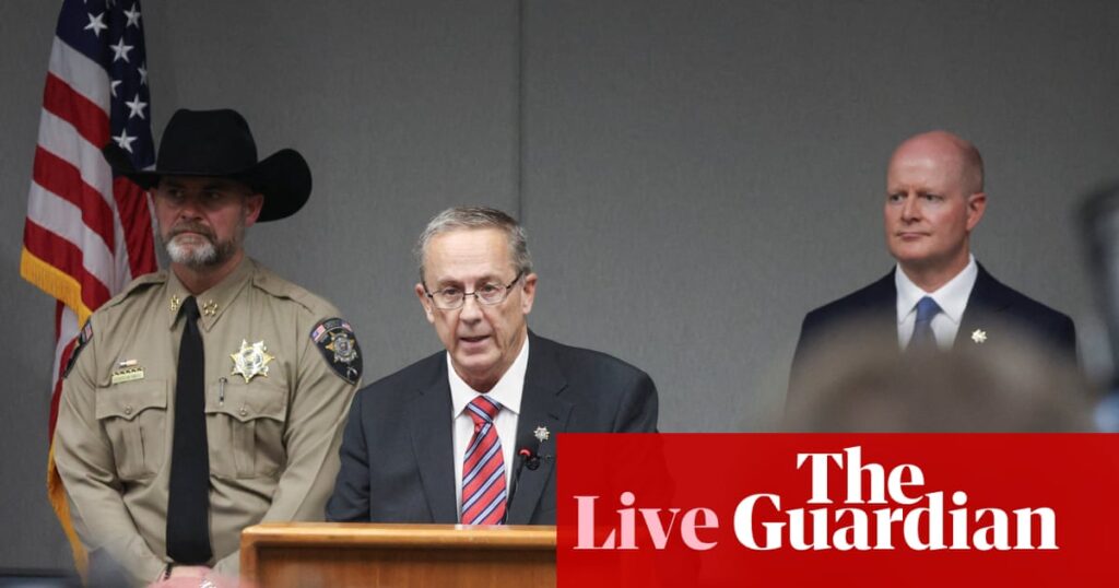 Charlie Kirk murder suspect to appear in court as officials say he left note on shooting to roommate – live updates | Charlie Kirk shooting