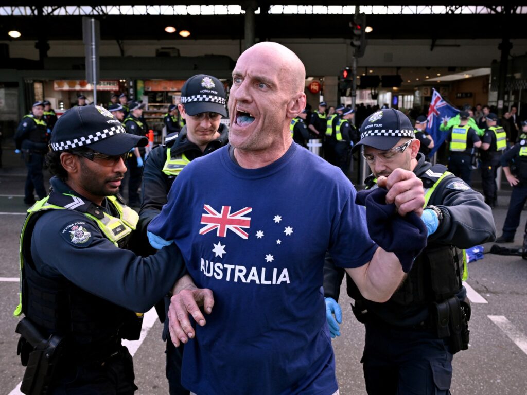 Clashes in Australia’s Melbourne as thousands rally against immigration | Racism News