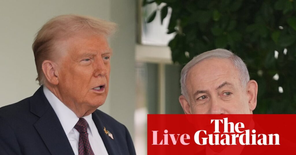 Donald Trump ‘very confident’ ceasefire deal can be reached as he meets Benjamin Netanyahu – US politics live | Trump administration