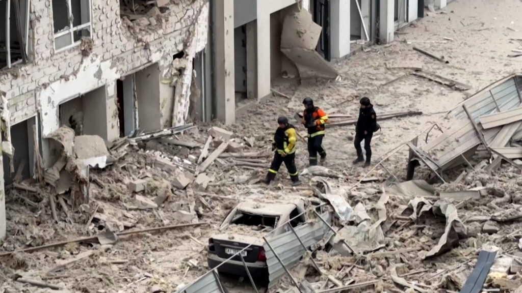 Heavy Russian drone attack kills at least four in Ukraine’s capital Kyiv | Drone Strikes