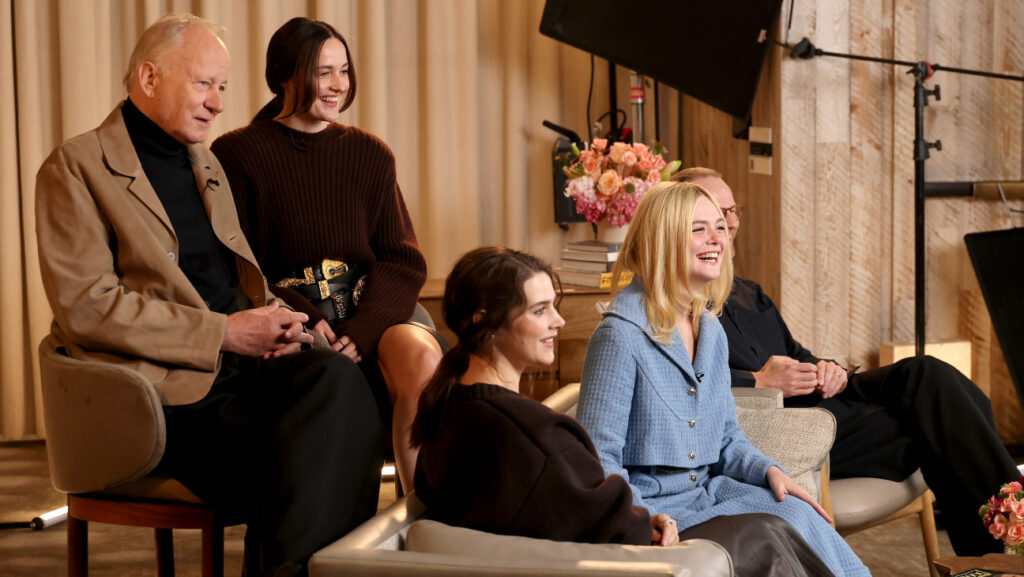 The 'Sentimental Value' team at THR's invitation-only studio at the 2025 Toronto Film Festival.