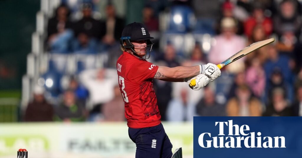 Jordan Cox grins and bears it to help wrap up England’s T20 series in Ireland | Cricket