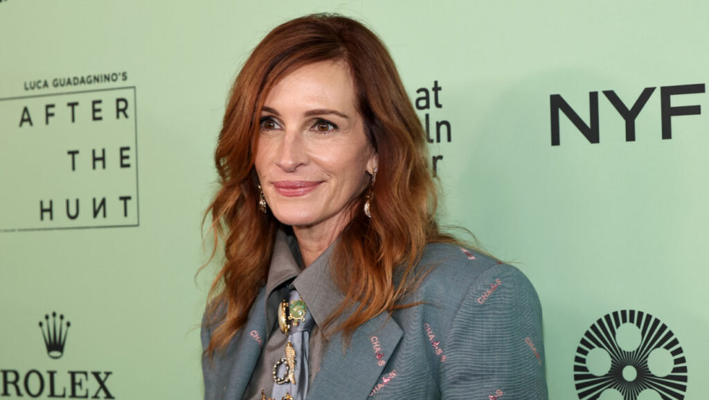 Julia Roberts ahead of the NY Film Festival's opening night screening of 'After the Hunt.'