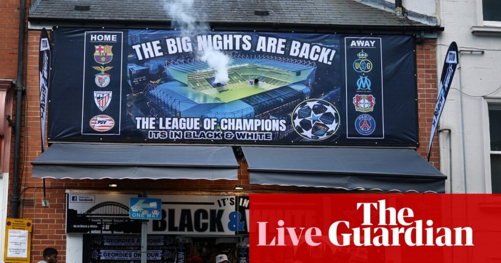 Newcastle United v Barcelona: Champions League – live | Champions League