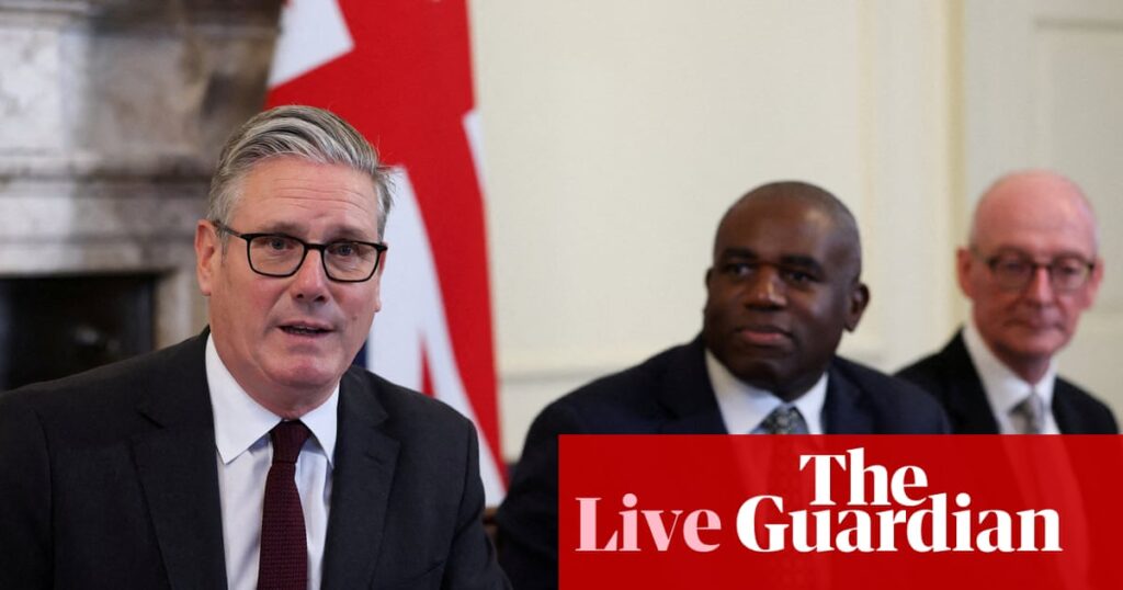 Starmer to chair cabinet meeting as tensions grow after resignation of top aide — UK politics live | Politics