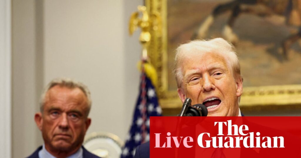 Trump claims with little evidence that use of Tylenol, or acetaminophen, in pregnancy is linked to autism – US politics live | US news