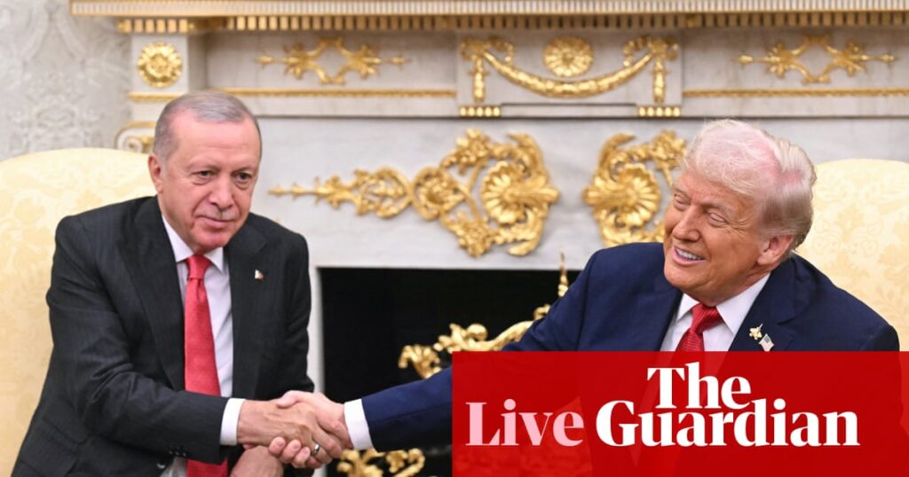 Trump says he was ‘still friends’ with Erdoğan while in US ‘exile’ and demands Turkey stop buying Russian oil – US politics live | US news