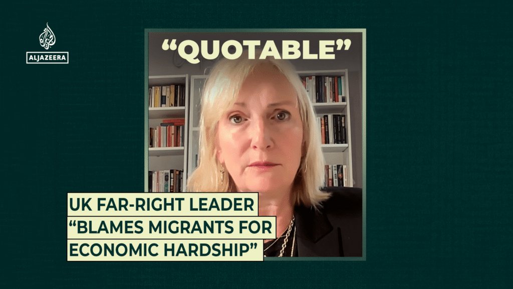 UK’s far-right leader “blames migrants for economic hardship” | Al Jazeera