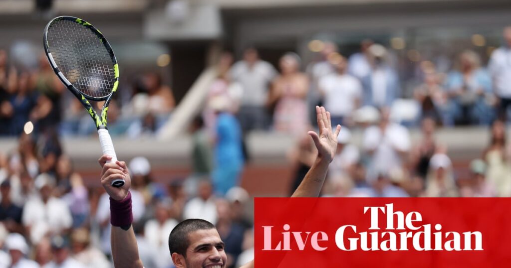 US Open quarter-finals: Alcaraz brushes past Lehecka, Pegula beats Krejcikova – as it happened | US Open Tennis 2025