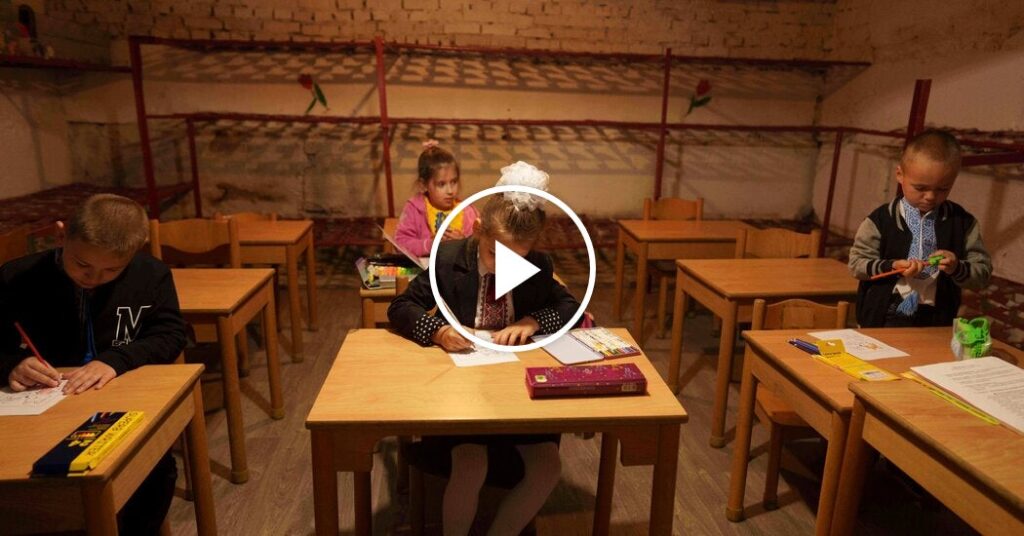 Ukrainian Students Start New School Year in Underground Classrooms