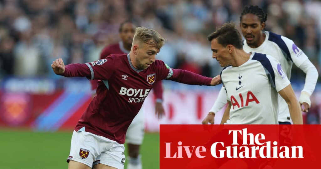 West Ham v Tottenham: Premier League – live | Premier League
