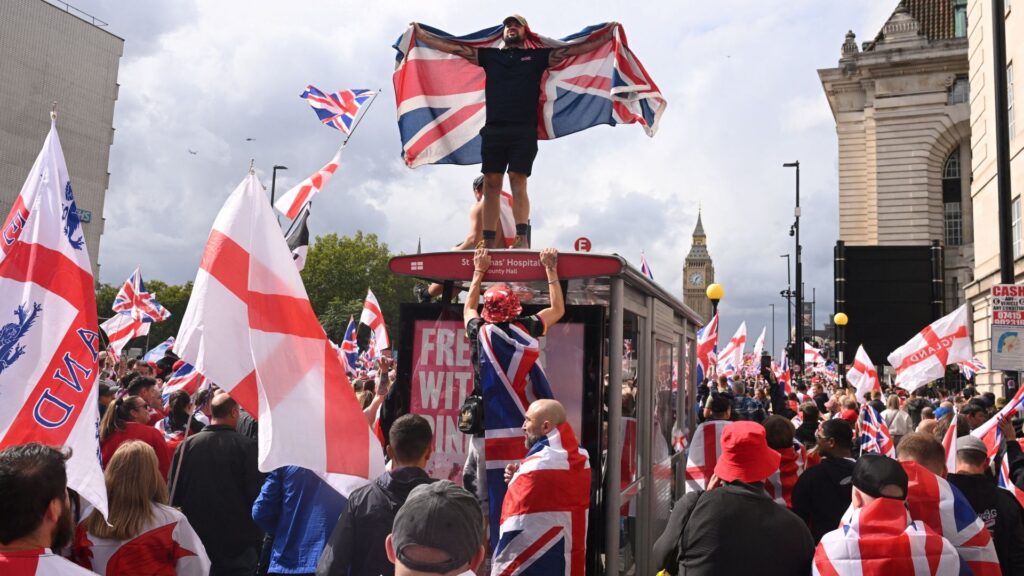 What is the significance of the largest far-right rally to be held in UK? | The Far Right