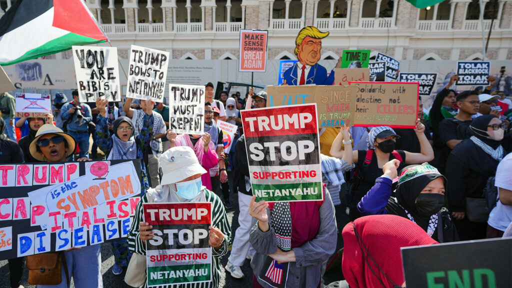 Anti-Trump rally held in Malaysia over Gaza war | Gaza