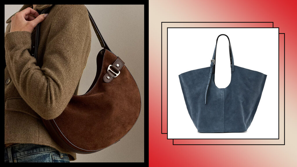 Loeffler Randall Woven Tmoro Suede Laith Top Handle Bag