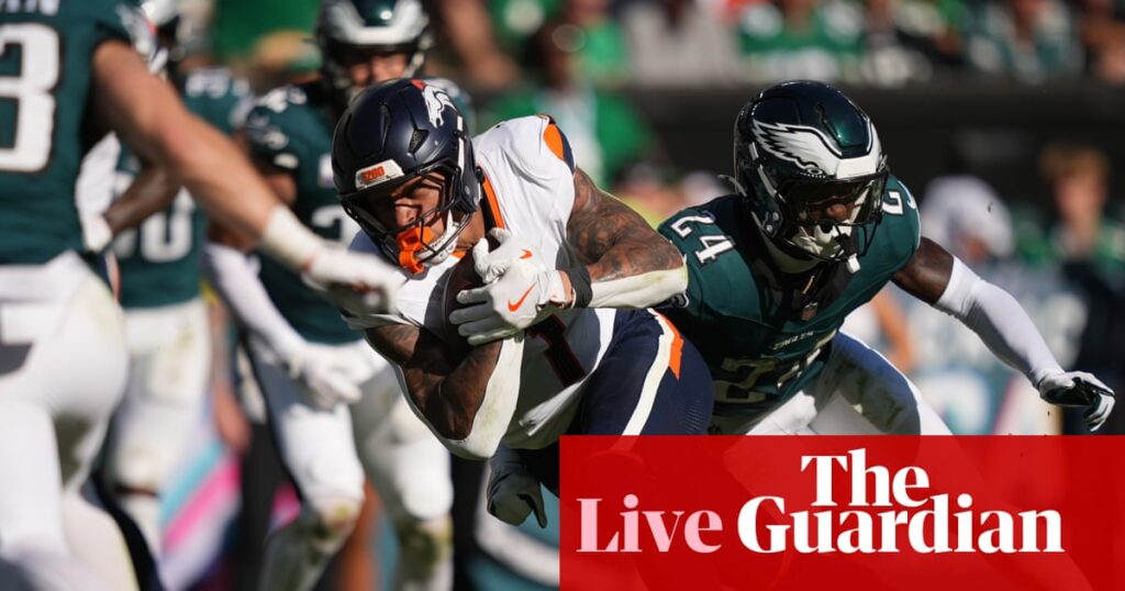 Broncos end Eagles’ unbeaten start, Cowboys beat Jets and more: NFL week five – as it happened | NFL