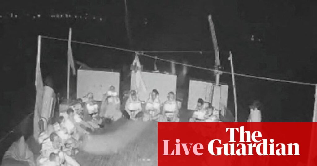 Israeli military boards Global Sumud aid flotilla headed for Gaza – Middle East crisis live | Middle East and north Africa