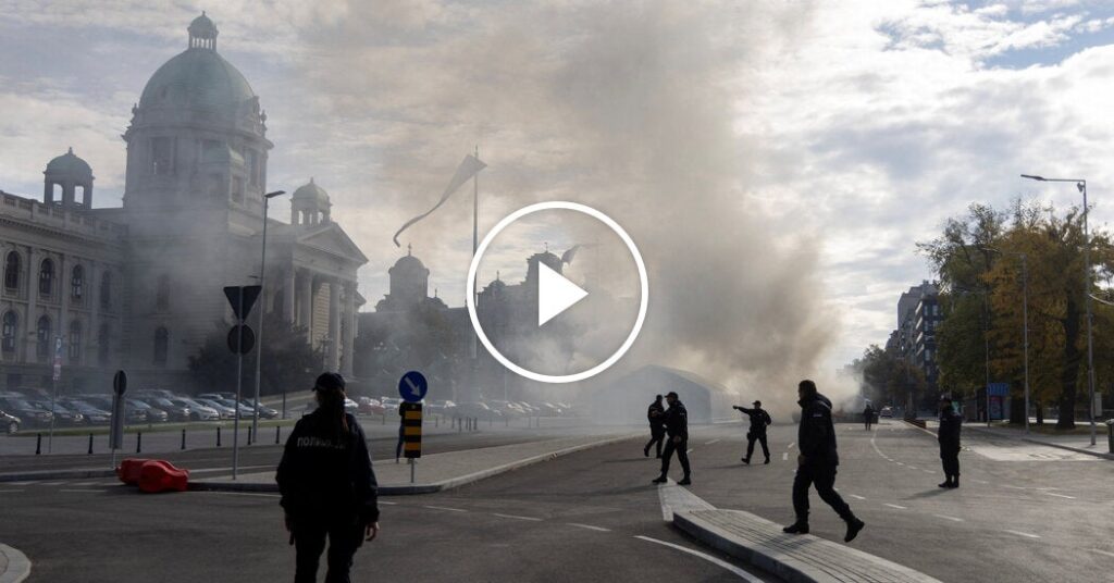 Man Wounded in Shooting Outside Serbian Parliament