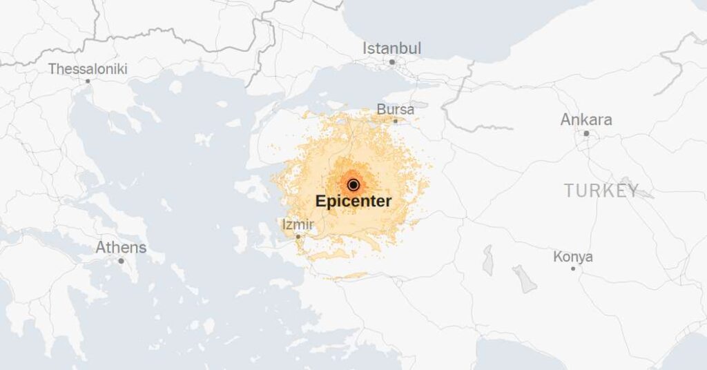 Map: 6.0-Magnitude Earthquake Strikes Turkey Map: 6.0-Magnitude Earthquake Strikes Turkey