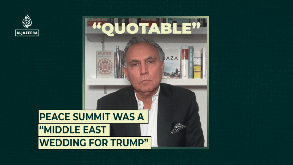 Peace summit was a “Middle East wedding for Trump”
