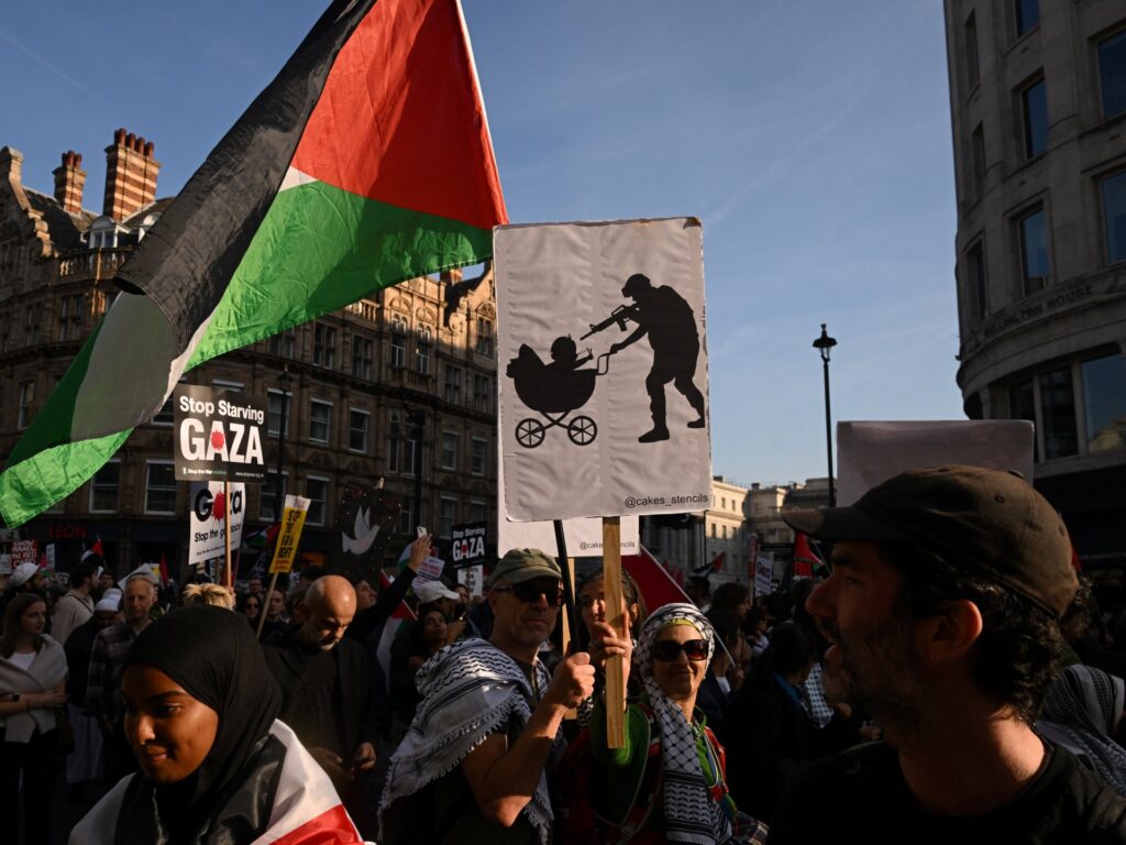 Relief, scepticism over Gaza ceasefire at pro-Palestine rally in London | Gaza News