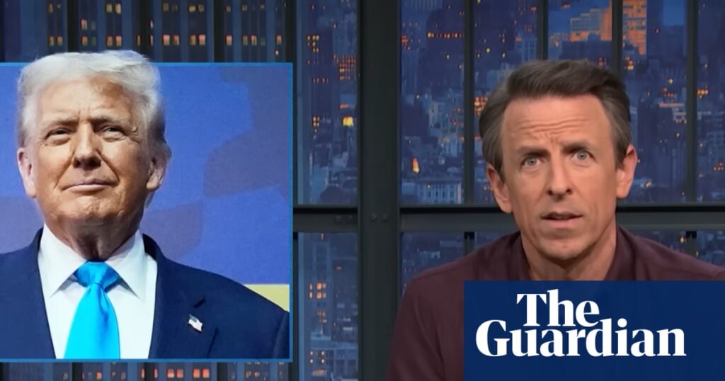 Seth Meyers on Trump’s South Korea visit: ‘Getting the royal treatment he so desperately craves’ | Late-night TV roundup Seth Meyers on Trump’s South Korea visit: ‘Getting the royal treatment he so desperately craves’ | Late-night TV roundup