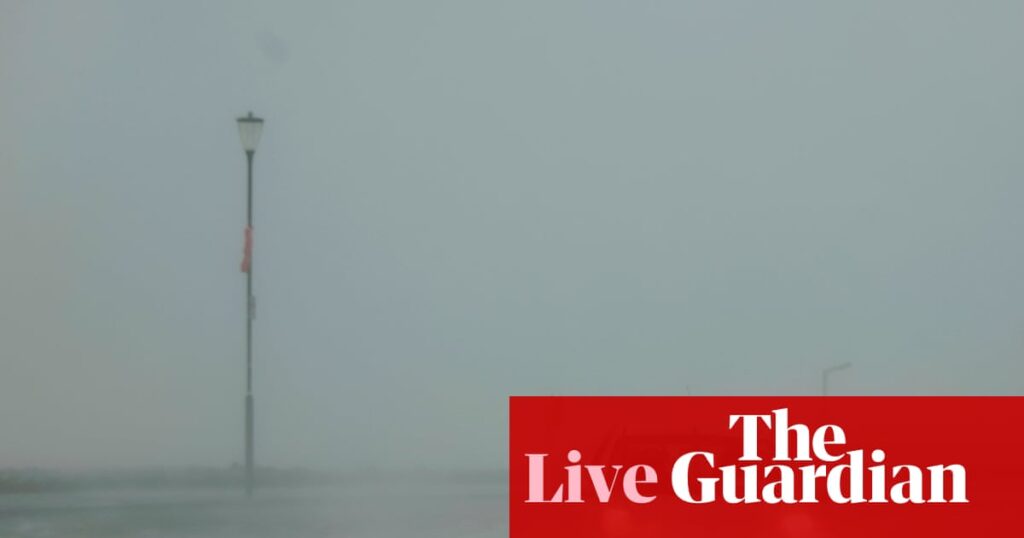 Storm Amy live updates: danger to life warning in UK and Ireland after one killed and hundreds of thousands of homes without power | UK weather