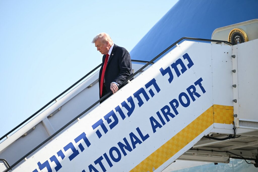US President Donald Trump arrives in Israel to oversee Gaza peace plan | Gaza