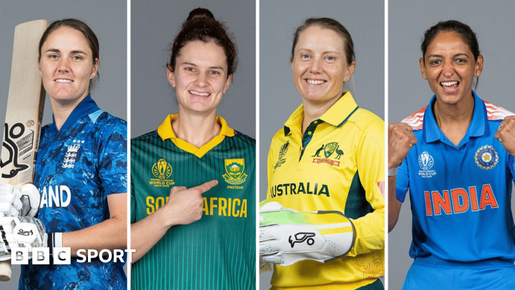 Women’s Cricket World Cup 2025: Semi-final schedule, fixtures, UK times, venues & final date and time Nat Sciver-Brunt, Laura Wolvaardt, Alyssa Healy, Harmanpreet Kaur