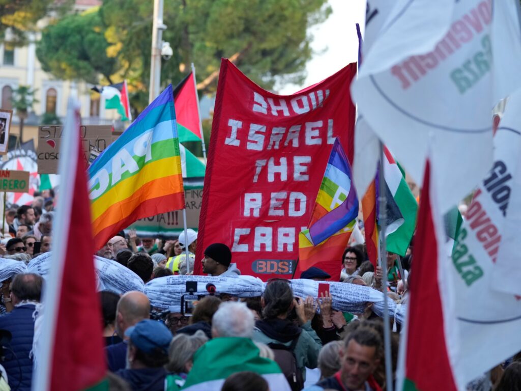‘Show Israel the red card’: Protesters urge boycott of Israel at World Cup | Gaza