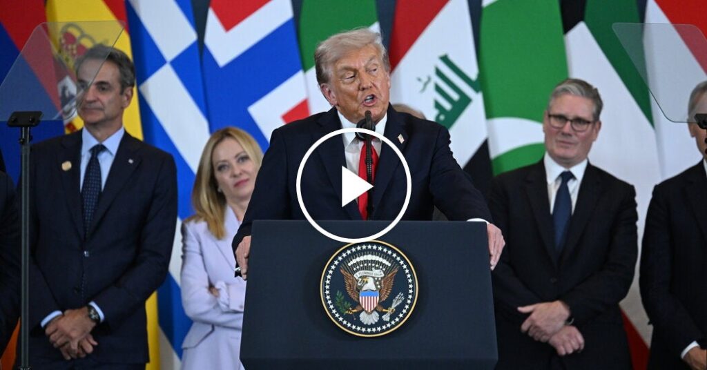 ‘War in Gaza Is Over,’ Trump Says During Middle East Trip